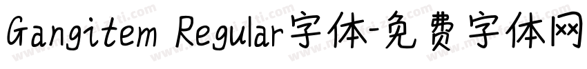 Gangitem Regular字体字体转换